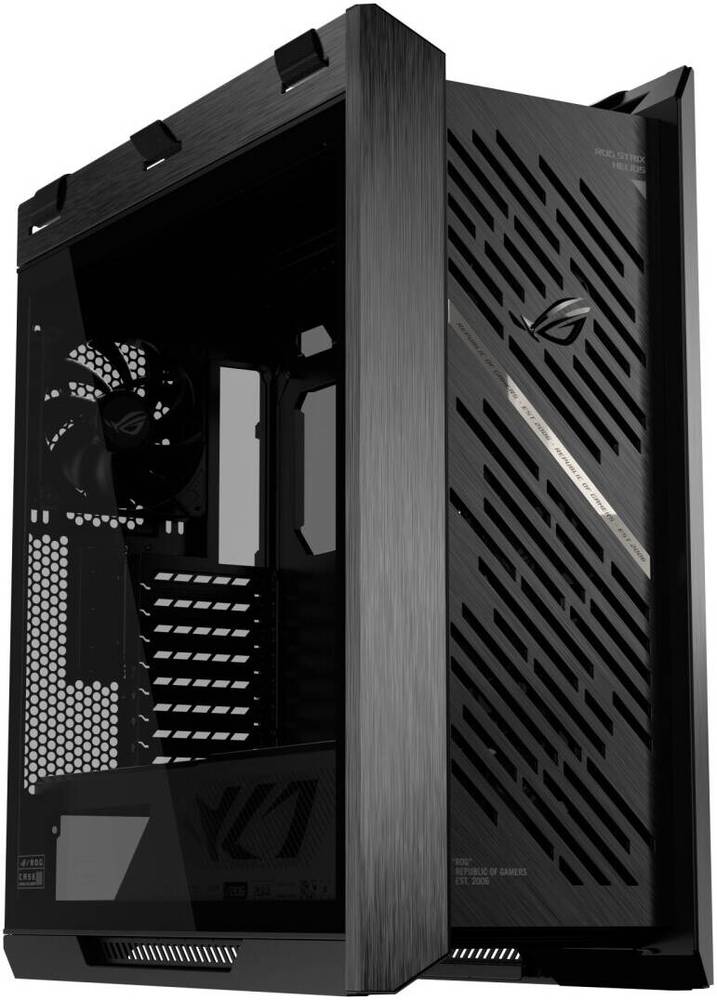 ASUS ROG Strix Helios II GX601S Gaming Case – EATX Support, 4×140mm Fans, 420mm Radiator Ready, Black