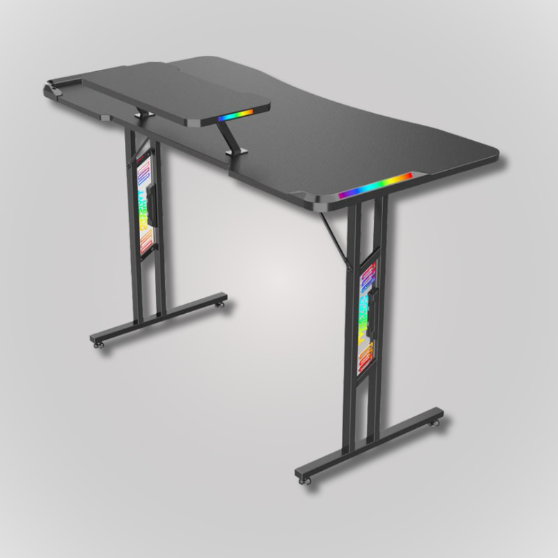 TWISTED MINDS GAMING DESK T SHAPED DOUBLE TOP