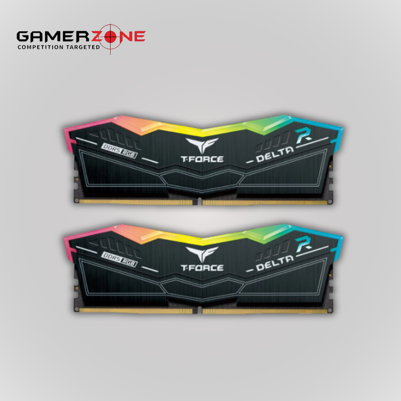 T-FORCE DELTA RGB BLACK UD-D5 32 GB 16x2 5200MHZ CL40