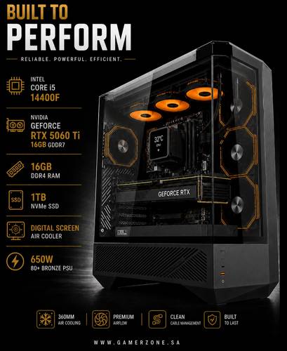  Gaming PC i5 14400F & RTX 5060 Ti | High Performance Gaming PC