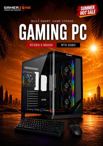 Ryzen 5 9600X Gaming PC | RTX 5060 | 16GB DDR5 | 1TB NVMe SSD