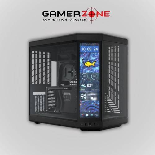 HYTE Y70 TOUCH INFINITE 14.9” PC Case – Full Black Edition