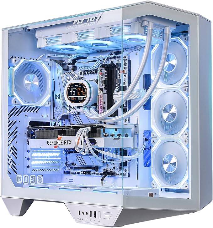 DARKFLASH MID TOWER RGB CASE ARCEE DY470 4F WHITE