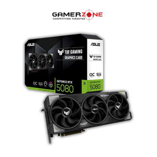 بطاقة ASUS TUF Gaming GeForce RTX 5080 OC Edition بسعة 16GB GDDR7