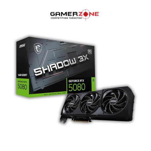 بطاقة MSI GeForce RTX 5080 Shadow 3X OC بسعة 16GB GDDR7