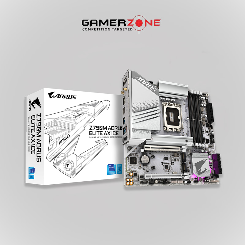 GIGABYTE Z790M AORUS ELITE AX ICE DDR5 MOTHERBOARD
