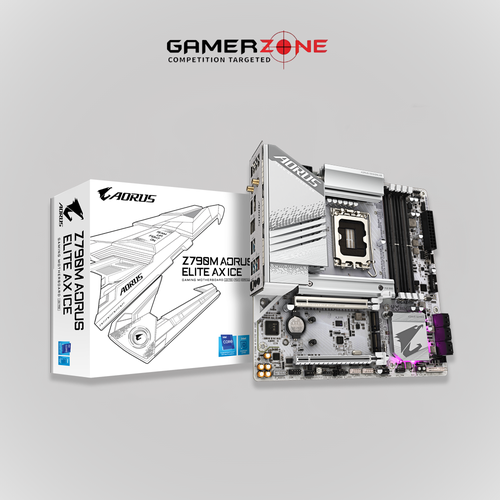 GIGABYTE Z790M AORUS ELITE AX ICE DDR5 MOTHERBOARD