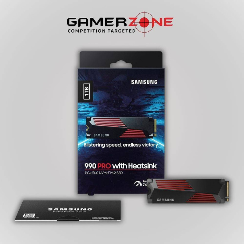 SAMSUNG SSD 990 PRO WITH HEATSINK 1TB NVME M.2 PCIE4.0