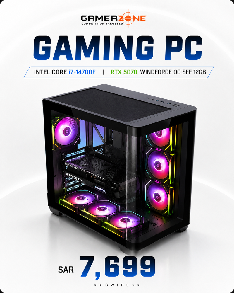 Performance Gaming PC | Intel Core i7-14700F |  RTX 5070 OC 12GB