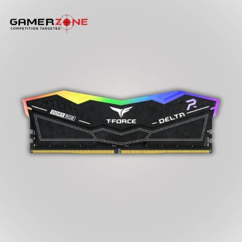 رام T-FORCE DELTA RGB DDR5 سعة 32 جيجابايت (2×16) بسرعة 5600 ميجاهرتز – أسود