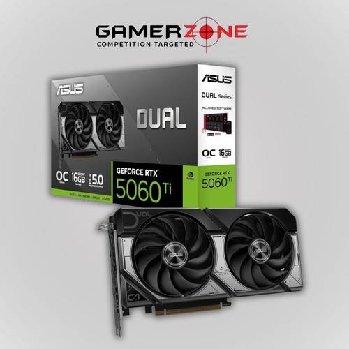 ASUS DUAL RTX 5060 Ti OC 16GB GDDR7 Graphics Card