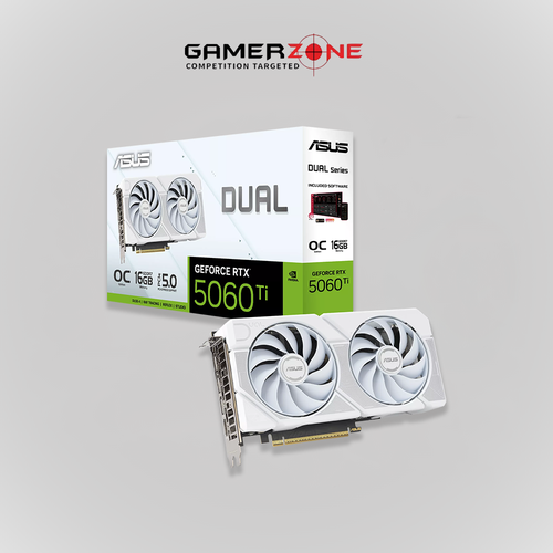 ASUS DUAL RTX 5060 TI  OC 16GB GDDR7 GRAPHICS CARD WH