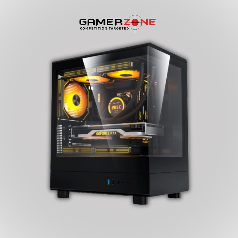 DarkFlash DB330M RGB Mid Tower PC Case – Black