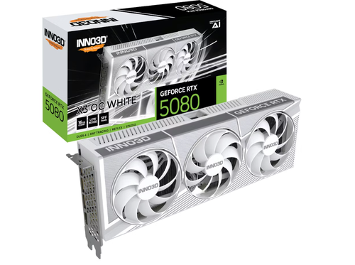 INNO3D RTX 5080 X3 16GB GDDR7 OC GRAPHICS CARD WH