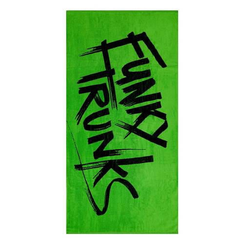 Funky Trunks Cotton Jacquard Towel Targged Green