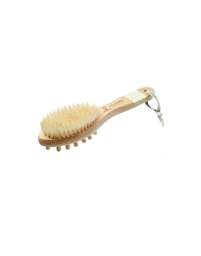 Combination Massage Brush with wooden Nodules & Natural Bristles FSC Beechwood