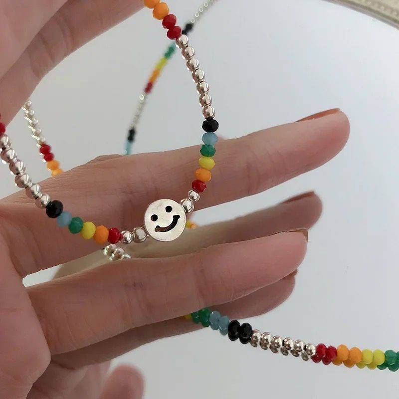 قلادة سمايل (فضه925)