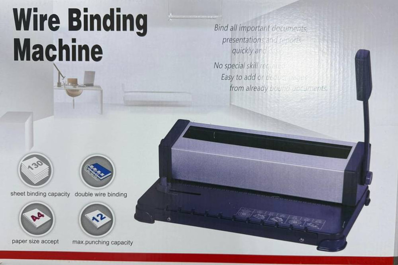مكينة ربط رول الدفاتر / binding machine
