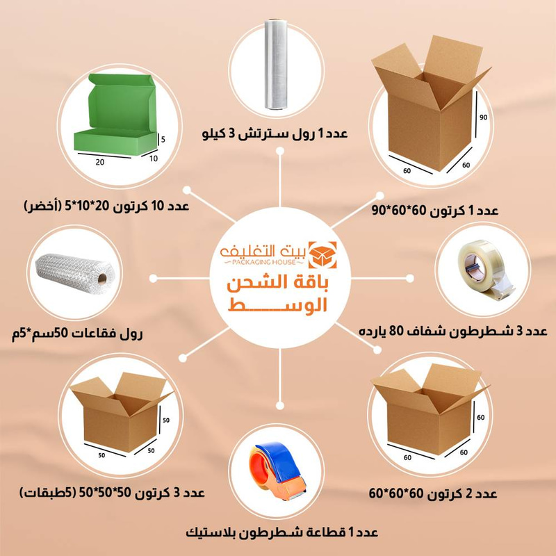 باقة التغليف المتوسط M