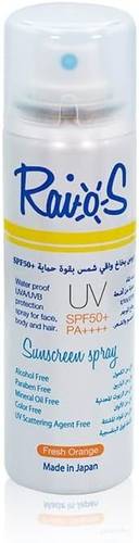 رايوس بخاخ واقي من الشمس فريش اورانج - 70 مل 50 SPF