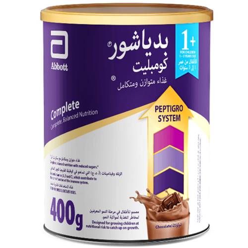 بدياشور حليب كومبليت (+1) شوكولاتة من عمر 1 الي 3 سنوات - 400 جرام