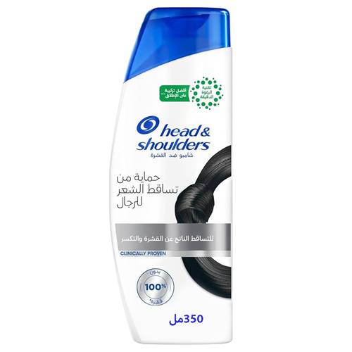 هيد اند شولدرز شامبو شعر ضد القشرة حماية من تساقط الشعر للرجال - 350 مل