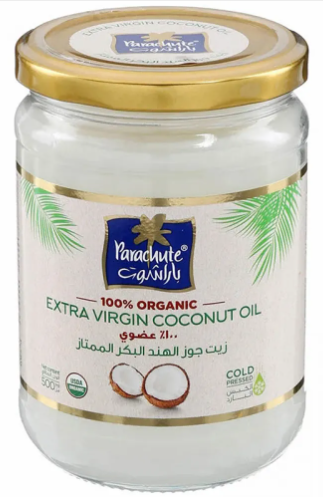 باراشوت زيت جوز الهند البكر العضوي بنسبة 100% - 500 مل