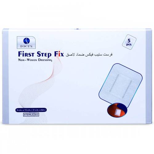  فرست ستيب فوكس ضمادة لاصقة طبية للجروح 15×9 سم 5 حبة