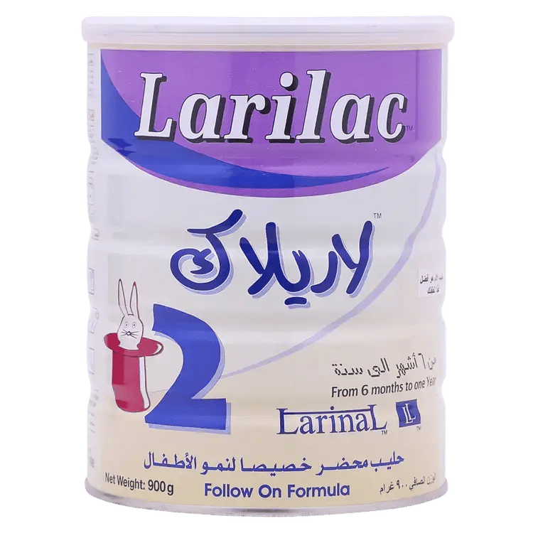 حليب لاريلاك رقم (2) من عمر 6 الى 12 شهر - 900 جرام