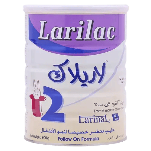 حليب لاريلاك رقم (2) من عمر 6 الى 12 شهر - 900 جرام