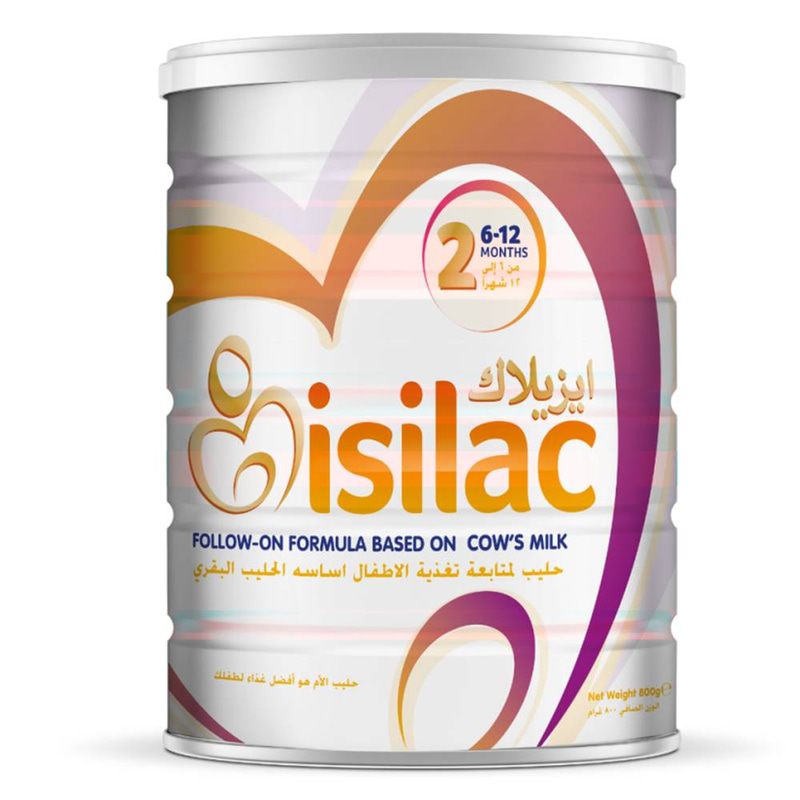 ايزيلاك حليب أطفال رقم (2) من عمر 6 ​​إلى 12 أشهر - 800 جرام