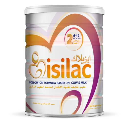 ايزيلاك حليب أطفال رقم (2) من عمر 6 ​​إلى 12 أشهر - 800 جرام
