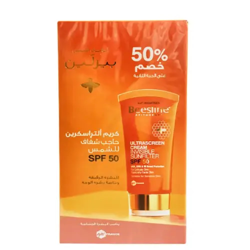 بيزلين كريم ألترا سكرين حاجب شفاف مع عامل حماية SPF 50 للشمس  - 60 مل ‏