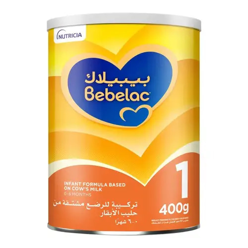 بيبيلاك تركيبة حليب لمتابعة الرضاعة رقم (1) من 0 الي 6 شهرآ - 400 جرام