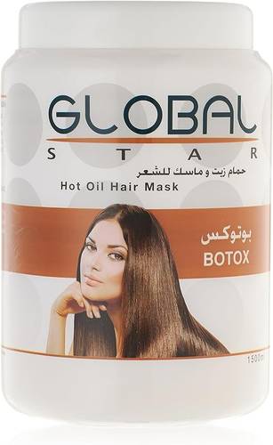 جلوبال ستار حمام زيت و ماسك شعر هوت أويل بوتوكس - 1500 مل
