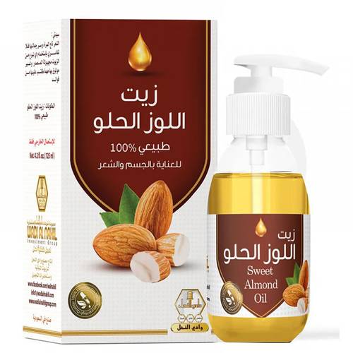 وادى النحل زيت اللوز الحلو للعناية بالشعر والجسم - 125 م