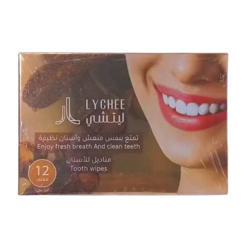 ليتشي مناديل لتنظيف الأسنان بخلاصة القرنفل 12 قطعة
