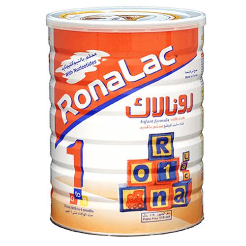 رونالاك حليب رقم (1) من الولادة حتي 6 شهور - 850 جرام