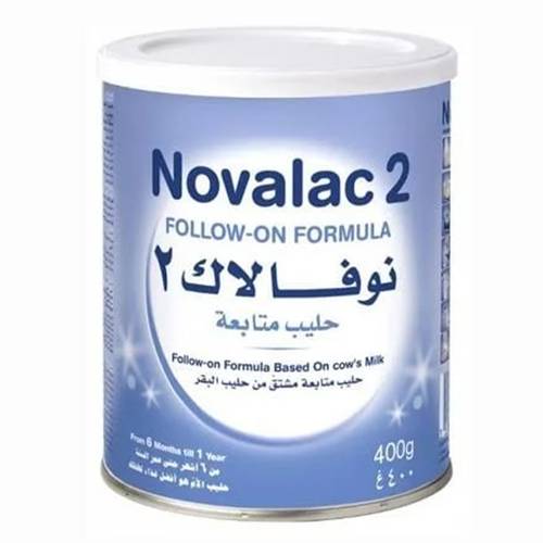 نوفالاك حليب اطفال رقم (2) من 6 أشهر حتي 1 سنة - 400 جرام