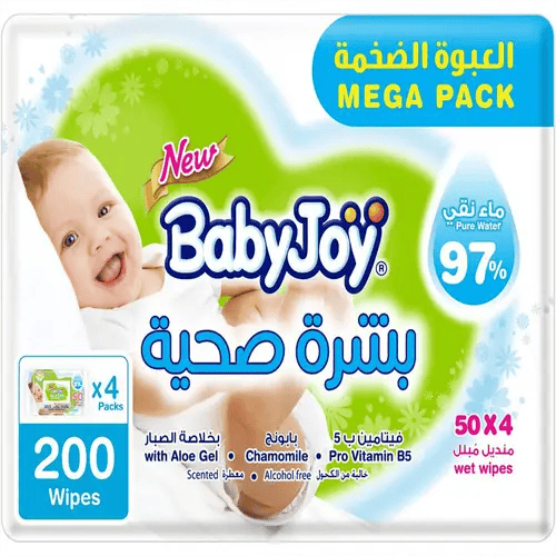 بيبي جوي مناديل اطفال مبللة 4*50 منديل