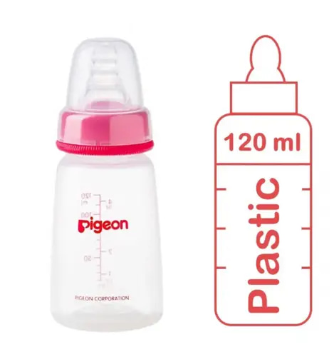 بيجون رضاعة بلاستيك خالية من BPA غطاء شفاف 120مل PA26011