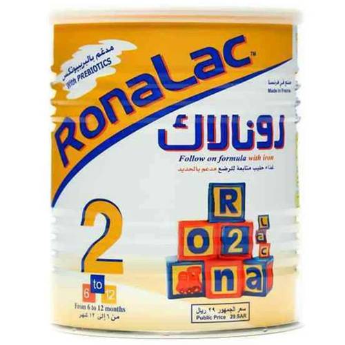 رونالاك حليب رقم (2) من 6 الي 12 شهر - 850 جرام