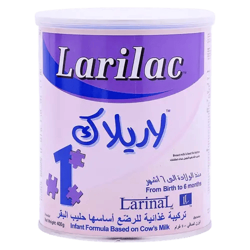  لاريلاك حليب الأطفال رقم (1) منذ الولادة الي 6 شهور - 400 جرام
