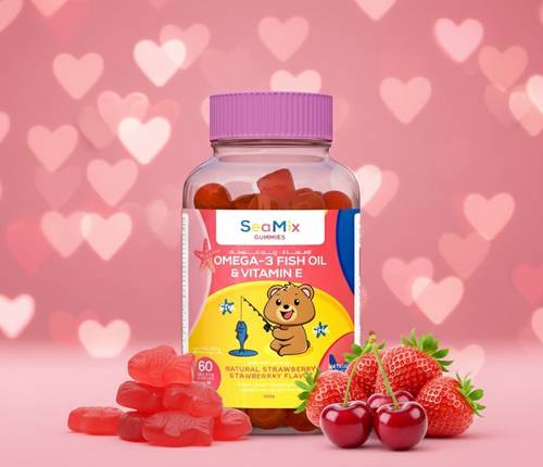 Seamix, Omega-3 Fish Oil & Vitamins Gummies - 60 Pcs