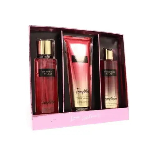 مجموعة فيكتوريا سيكريت تيمبتيشن - معطر جسم + لوشن + سائل استحمام - 236مل 