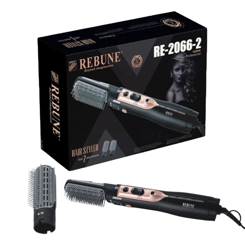 Rebune Hair Styler & Straightener RE-2066-2 – 2 Brushes 