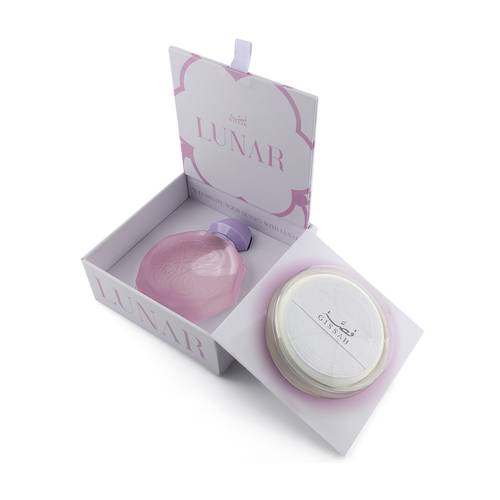 عطر لونار مسك اديشين المركز من قصة - 60 مل مع بودرة جسم