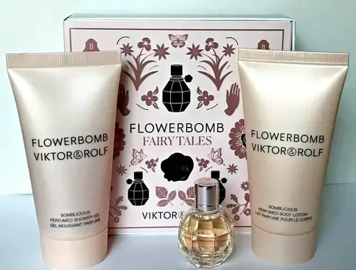 Flowerbomb Fairy Tales Set 7ml-Body Lotion 50ml-Shower Gel 50ml