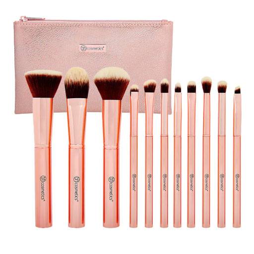 فرش المكياج BH cosmetics الأصلية 11 فرشاة مع حقيبة 