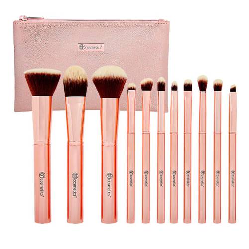 فرش المكياج BH cosmetics الأصلية 11 فرشاة مع حقيبة 